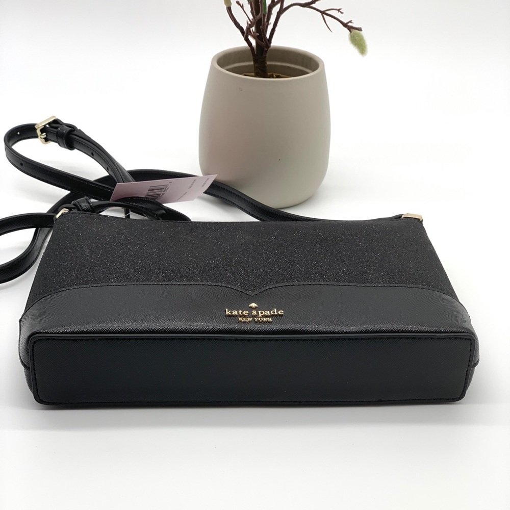 Kate Spade Lola Glitter Crossbody Black - Picture 5 of 10